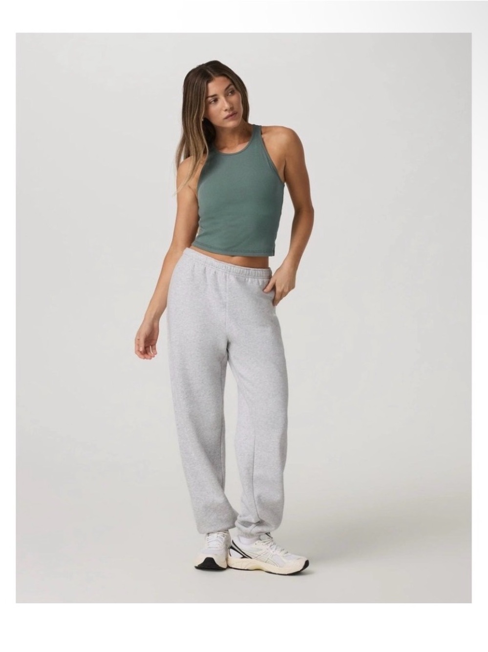 •VUORI• Pose Plyo Tank Green Size Large Crop